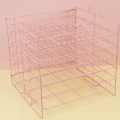 Bandeja para Papeles con Seis Estantes Rosa Craftelier