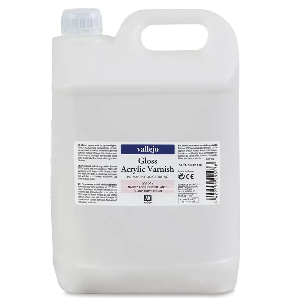 Barniz 517 brillante Artist Vallejo Vallejo 5l