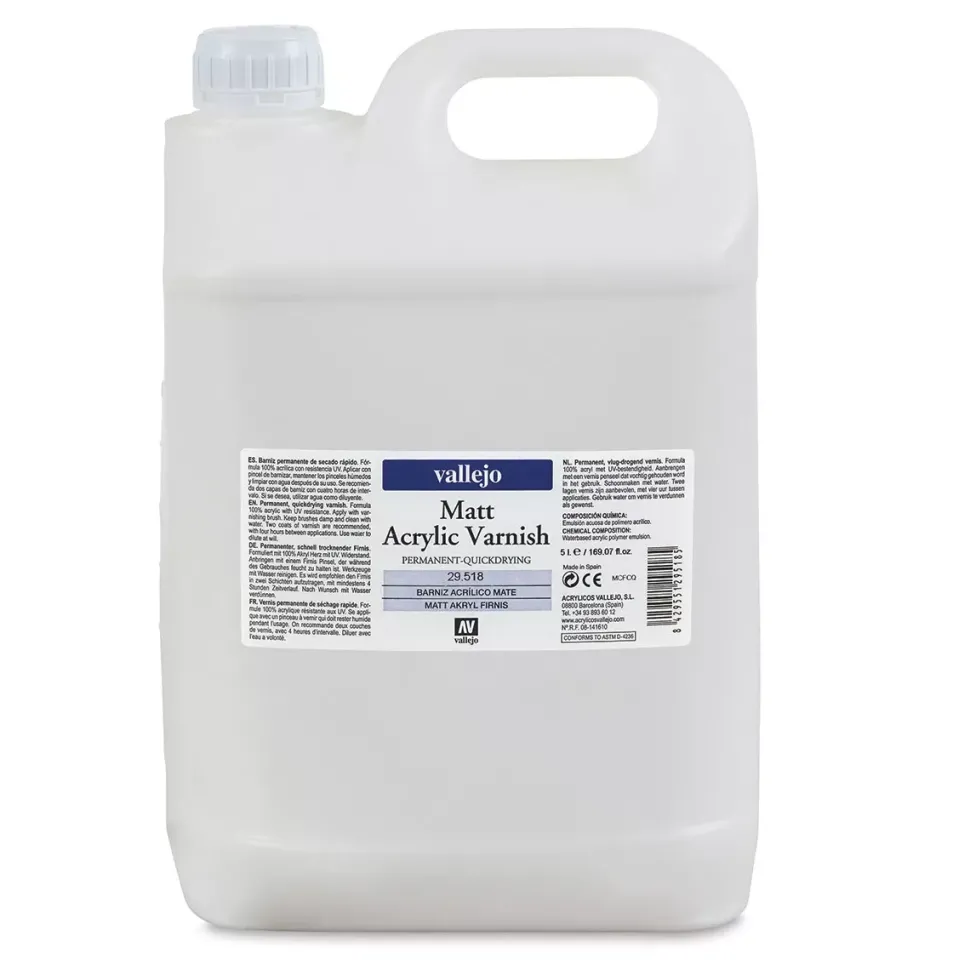 Barniz 518 mate permamente Artist Vallejo Vallejo 5l