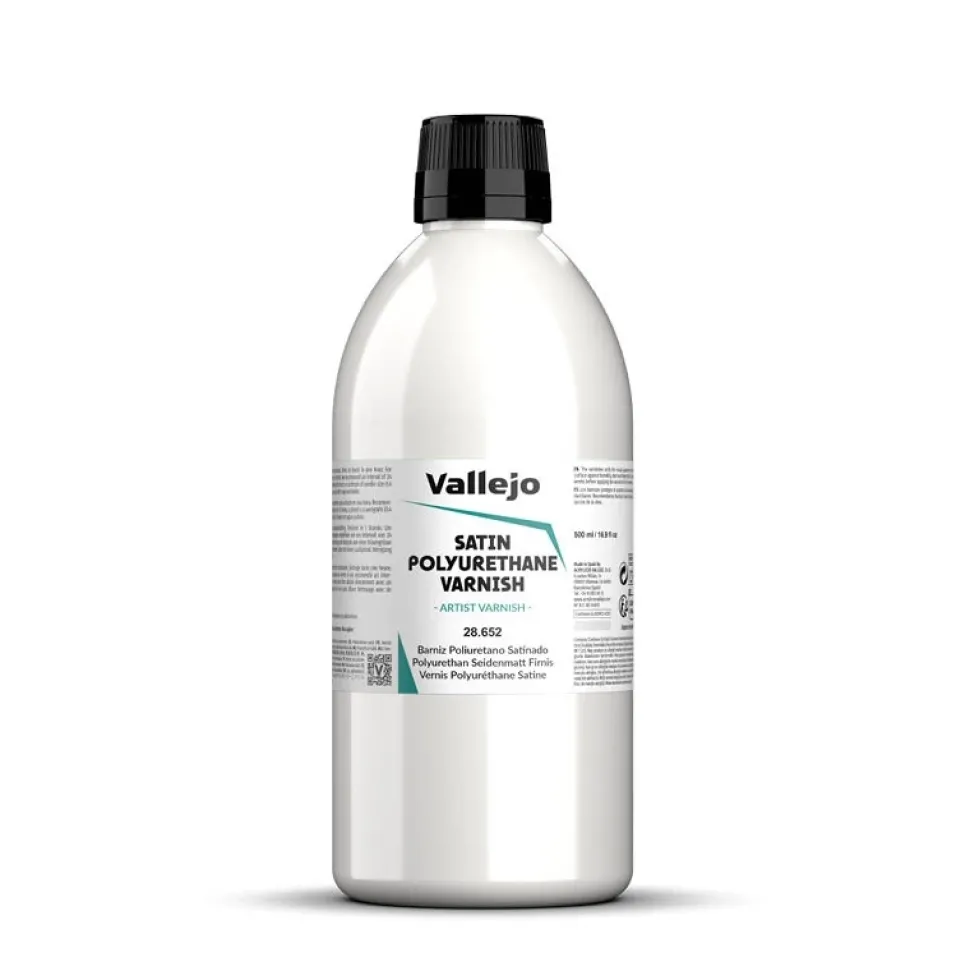 Barniz poliuretano 652 satinado Artist Vallejo 500ml