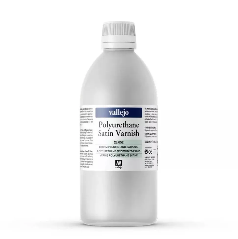 Barniz poliuretano 652 satinado Artist Vallejo 500ml