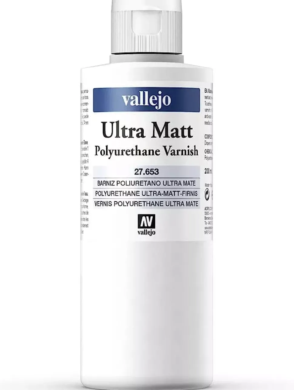 Barniz poliuretano 653 ultra mate Artist Vallejo Vallejo 200ml