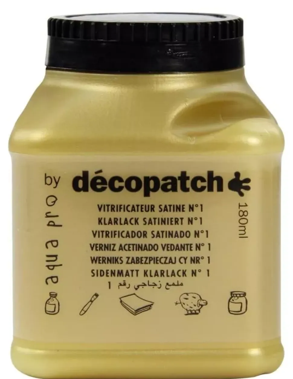 Barniz vitrificador satinado Aquapro Décopatch