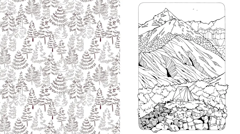 Beautiful Nature Coloring Book