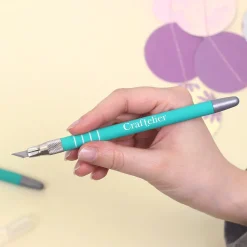 Bisturí de precisión turquesa Craftelier