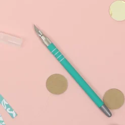 Bisturí de precisión turquesa Craftelier