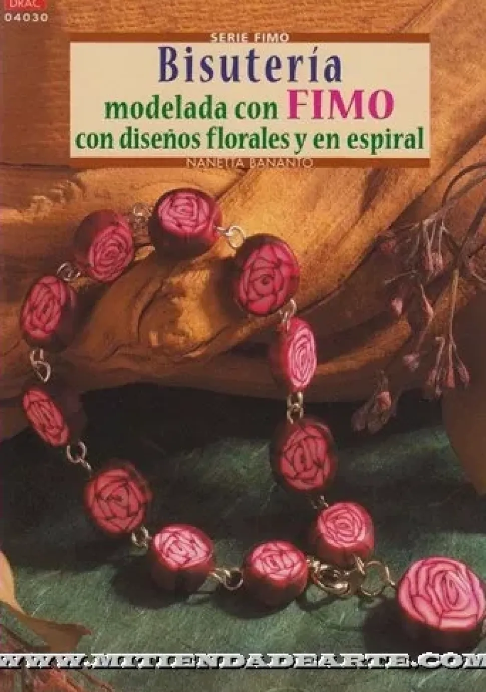 Bisutería Modelado con Fimo con diseños florales y en espiral 04030