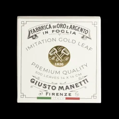 Blister Libro 25 hojas imitación pan de oro Color 2 Giusto Manetti 14x14cm
