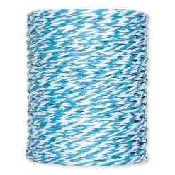 Bobina Cordón de Papel Aguamarina y Blanco Halbach