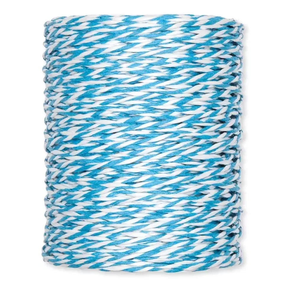 Bobina Cordón de Papel Aguamarina y Blanco Halbach