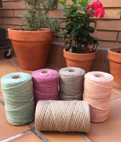 Bobina de Algodón de Macramé Crudo 3mm