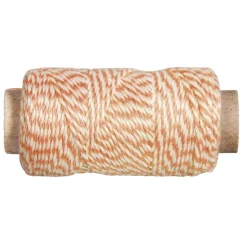 Bobina de Hilo Naranja y Beige Rayher 35m