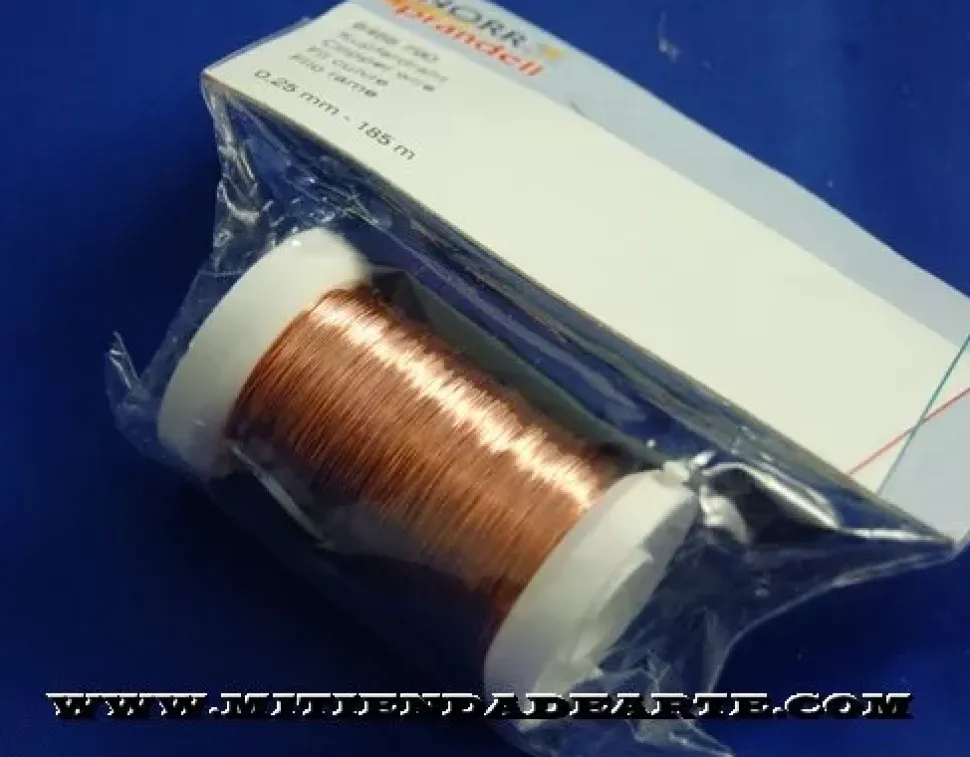 Bobina hilo de cobre 0,25 mm 195 m