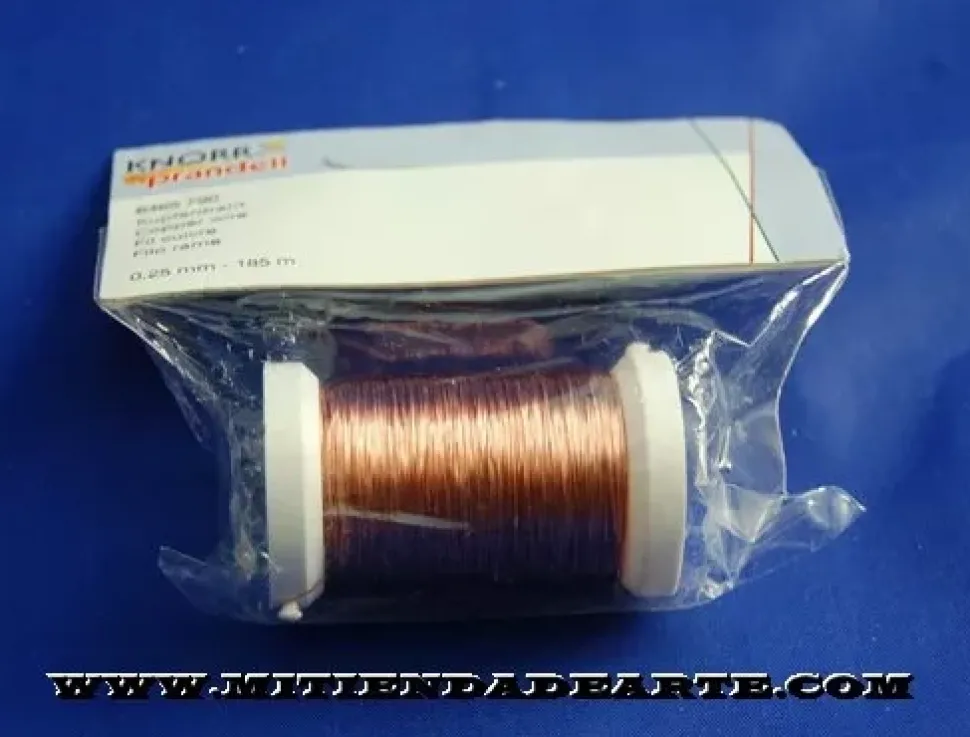 Bobina hilo de cobre 0,25 mm 195 m