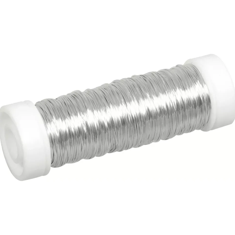 Bobina Hilo Metálico Plata Rayher 0,3mm. 50m