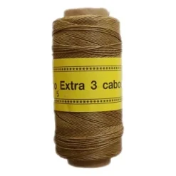Bobina Lino Encerado 3 cabos Marrón Claro CasaSol 180m