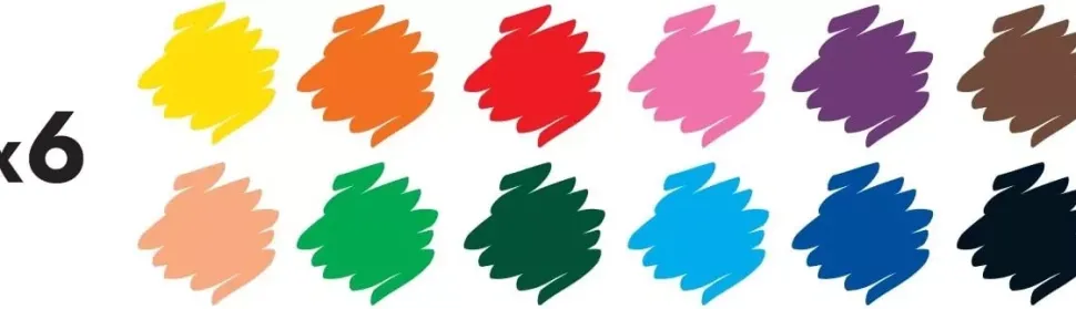 Bote 72 Ceras Jovicolor Triwax + 2 sacapuntas Jovi