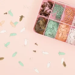 Brads y Botones de Giro Rosa Bebé Craftelier