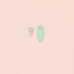 Brads y Botones de Giro Turquesa Craftelier