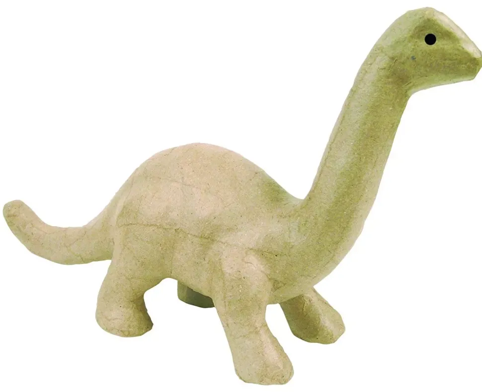 Brontosaurio de papel maché