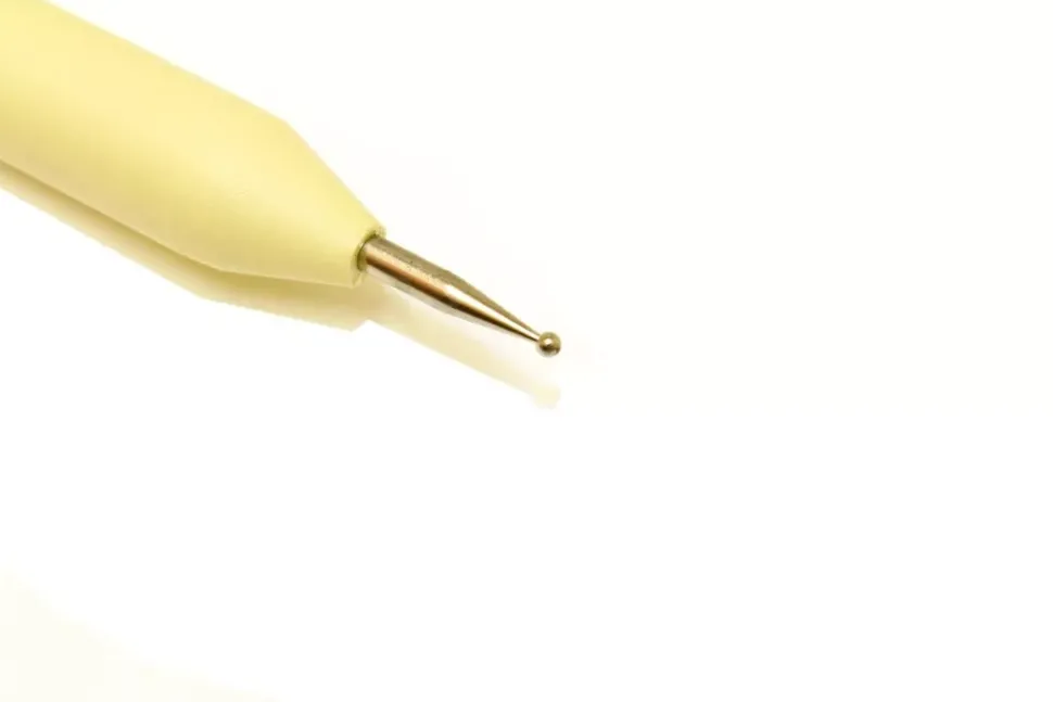 Buril de repujado para definición Bola de acero cromado de diámetro 1,5mm L-T/4