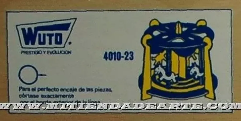 Caballitos-23 Kits Recortables Serigrafiados de Marquetería 4010-23