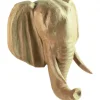 Cabeza de elefante de papel maché