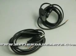 Cable, Interruptor y Enchufe negro