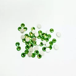 Cabujón diamantado verde