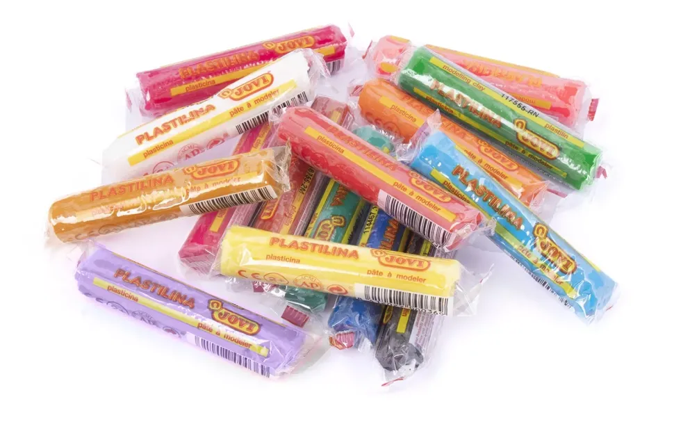 Caja 15 Barras de Plastilinas Colores Surtidos Jovi 15gr