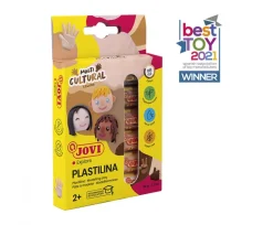 Caja 6 Barras de Plastilina Colores Multiculturales Jovi 15gr