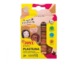 Caja 6 Barras de Plastilina Colores Multiculturales Jovi 15gr