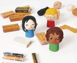 Caja 6 Barras de Plastilina Colores Multiculturales Jovi 15gr