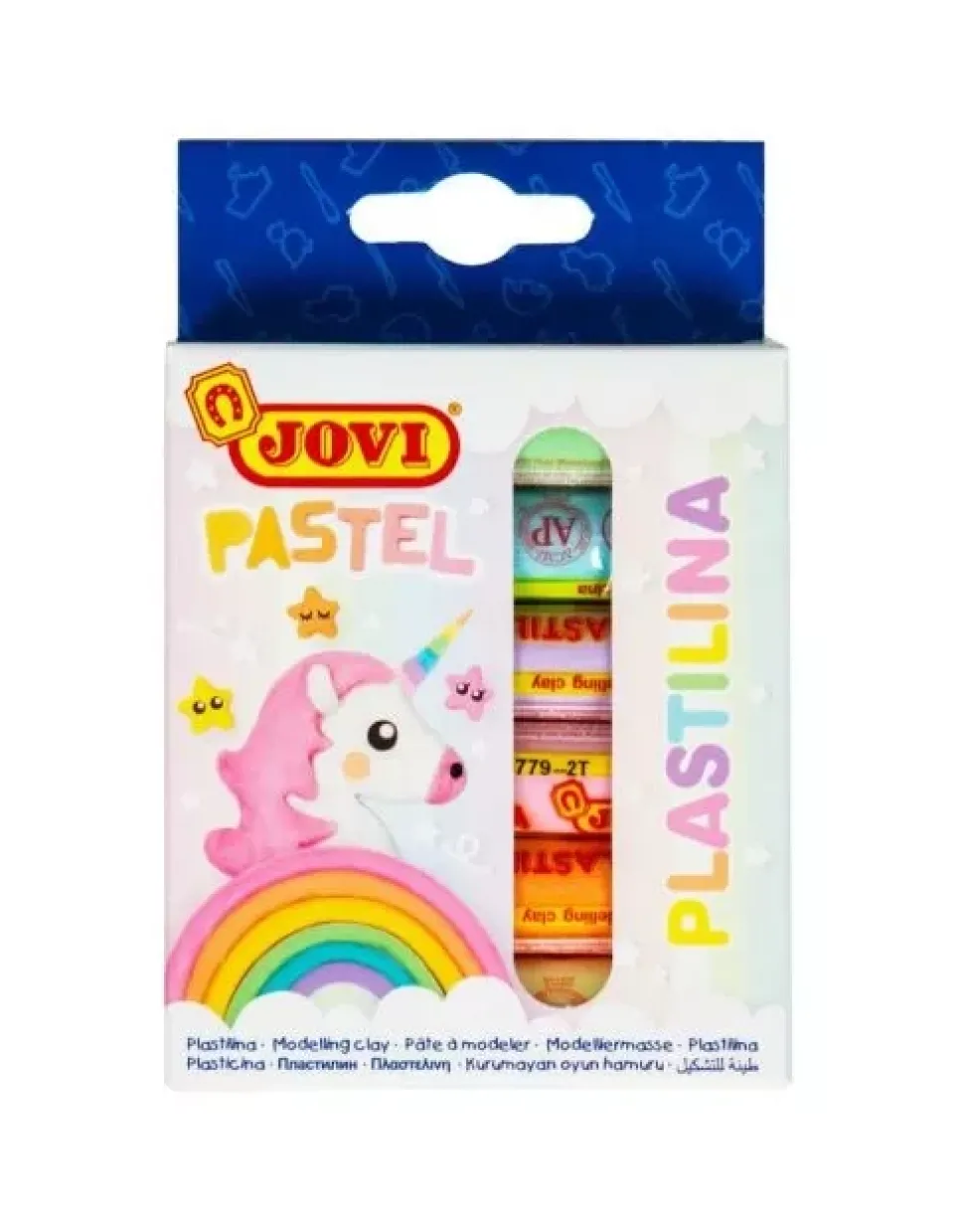 Caja 6 Barras de Plastilinas Colores Pastel Jovi 15gr