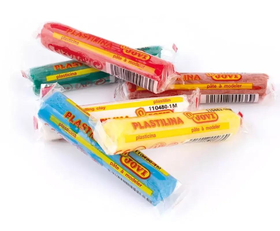 Caja 6 Barras de Plastilinas Colores Surtidos Jovi 15gr