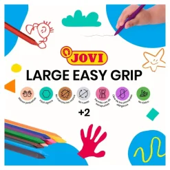 Caja 24 ceras Large Easy Grip Jovi