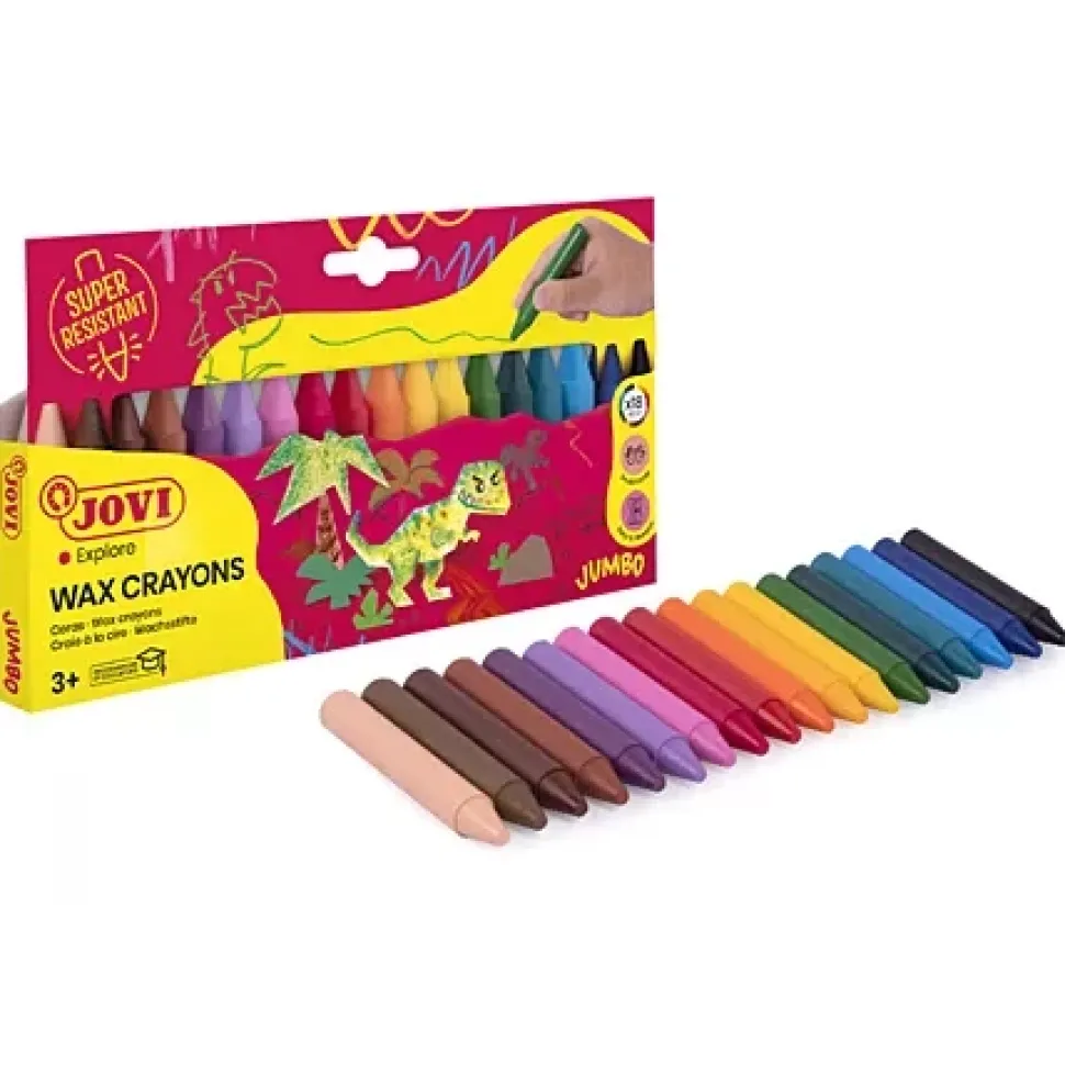 Caja 18 ceras redondas Jovicolor Jovi