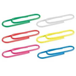 Caja 100 clips metálicos plastificados Milan