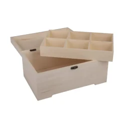 Caja 6 Compartimentos de Madera Rayher