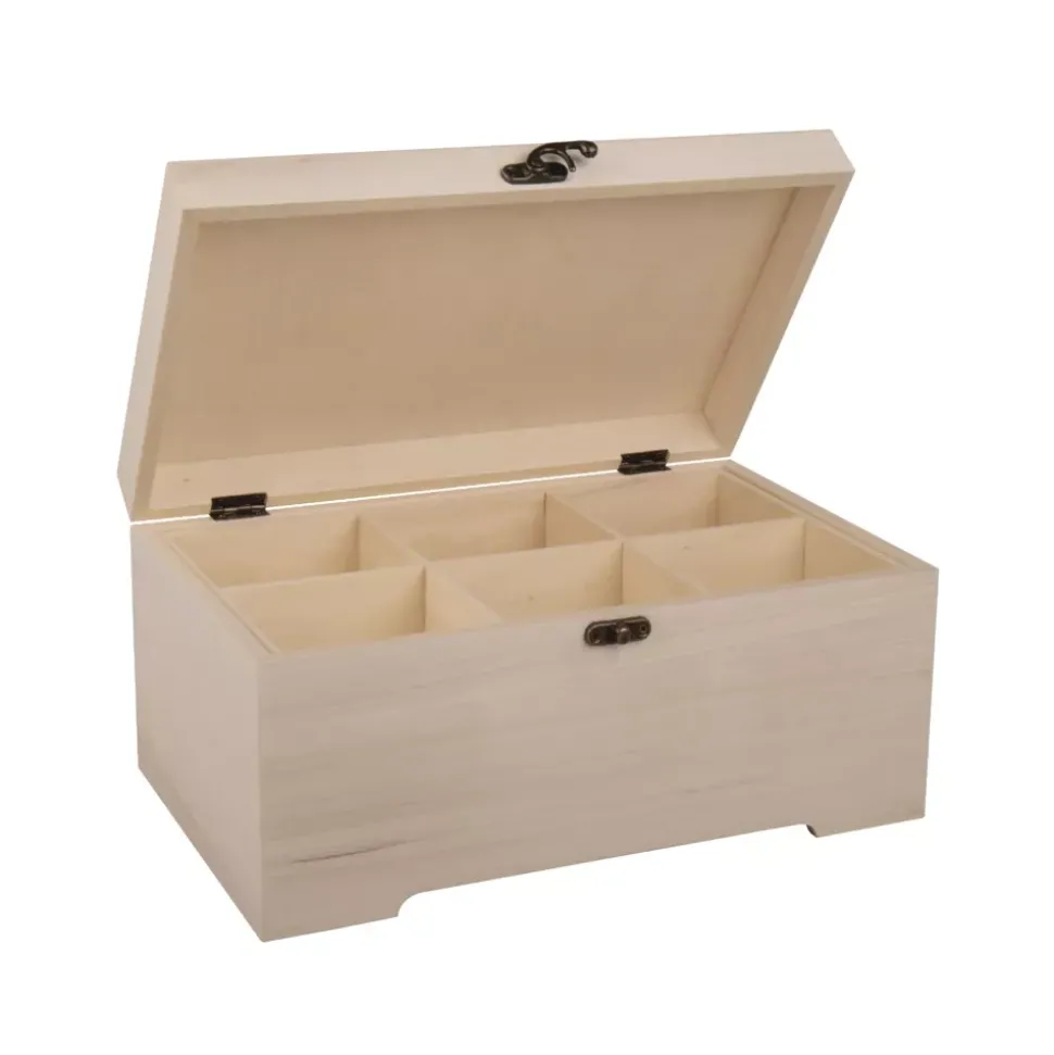 Caja 6 Compartimentos de Madera Rayher