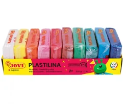 Caja 10 Pastillas de Plastilinas Colores Surtidos Jovi 15gr
