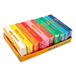 Caja 10 Pastillas de Plastilina Colores Surtidos Jovi 50gr