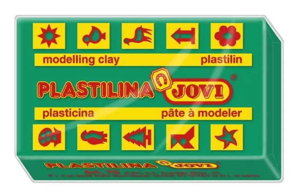 Caja 30 Pastillas Plastilina Verde Oscuro Jovi 50gr