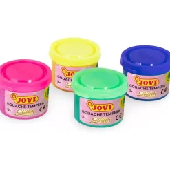 Caja 4 Temperas Glitter Jovi 55ml