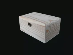 Caja boleada de madera