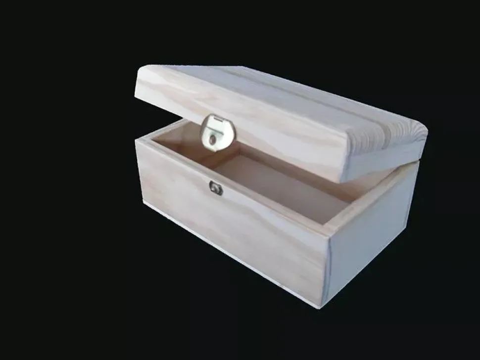 Caja boleada de madera