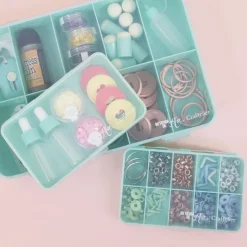 Caja con 17 Compartimentos Rosa Craftelier