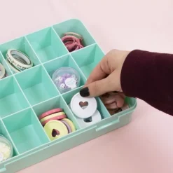 Caja Con 17 Compartimentos Blanca Craftelier