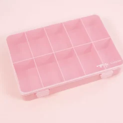Caja con 10 Compartimentos Rosa Craftelier