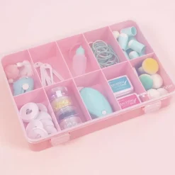 Caja con 10 Compartimentos Rosa Craftelier